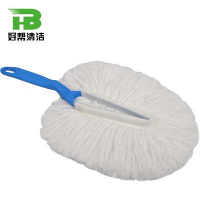 white polyester material car dust cleaning tool small dust cleaning brush I13001microfiber mop head