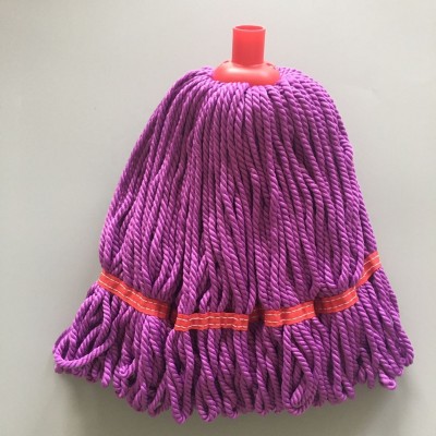 purple loop end microfiber mop head new design plastic head made in China