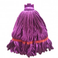 purple loop end microfiber mop new design red head made in China