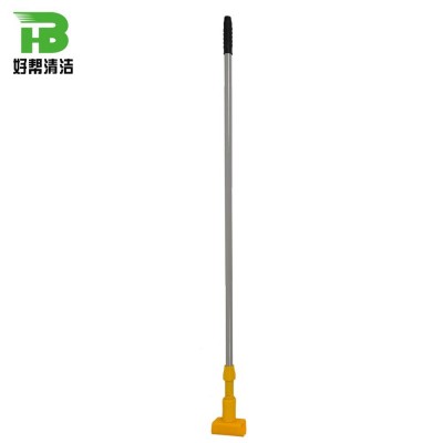 Small plastic clamping head mop pole