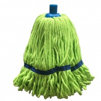 green loop end microfiber mop new design blue head made in China